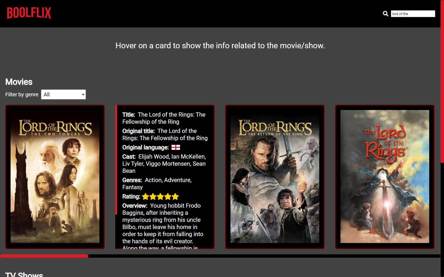 Project image for Boolflix